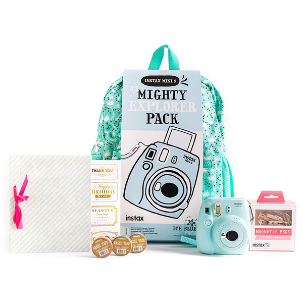 Fujifilm Instax Mini 9 Instant Camera ICE Blue Deluxe Bundle